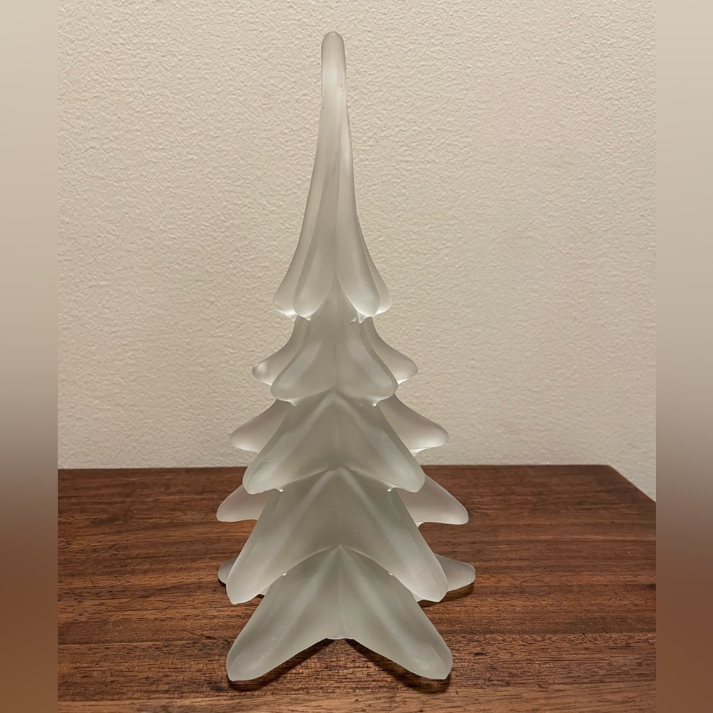 Frosted Glass Christmas Tree 8 1/2” - Picture 4 of 6